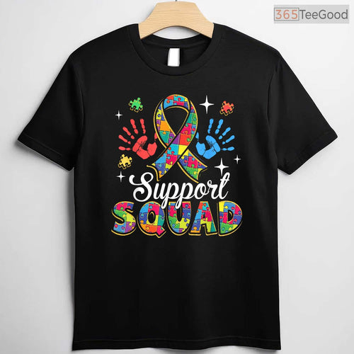 Autism Awareness Autism Support Squad Family T-Shirt April Month Apparel