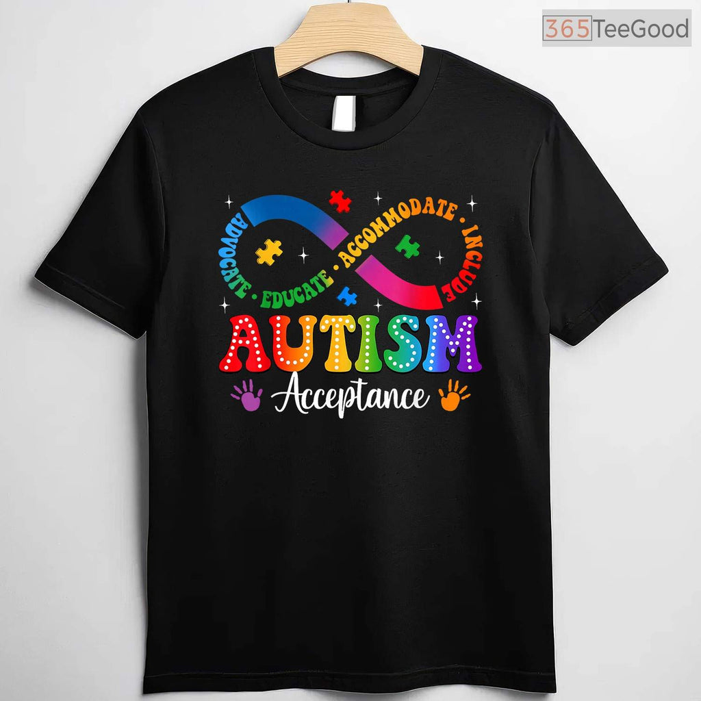 Autism Awareness Acceptance Shirt Infinity Symbol Men Women April T-Shirt