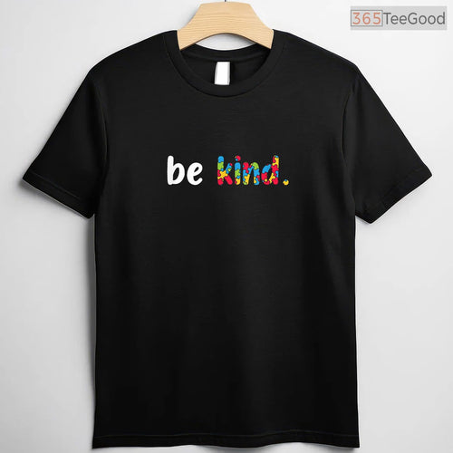 Autism Awareness Be Kind Colorful Puzzle Pieces Shirt April Month T-Shirt