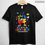 Its OK To Be Different Dabbing Puzzle Autism Shirt April Awareness Kids T-Shirt