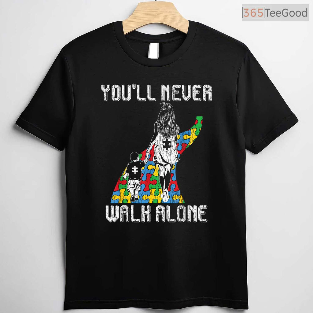 Autism Awareness Mother Son Autistic Kids Shirt April Month Autism Mom T-Shirt