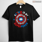 Autism Is My Superpower Autism Awareness Shirt Autistic Boys April Kids T-Shirt