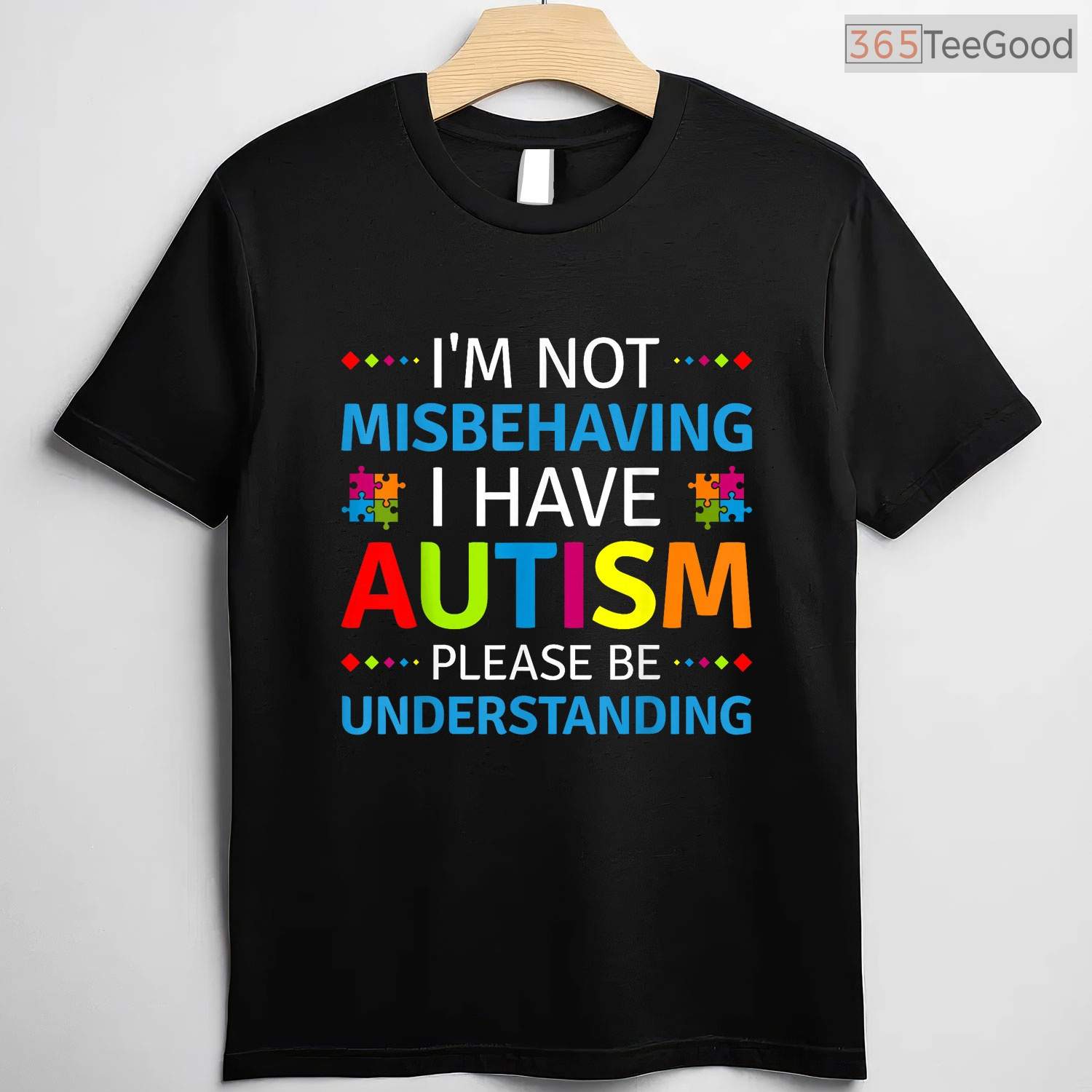 I Am Not Misbehaving I Have Autism Awareness Shirt April Support Kids T-Shirt