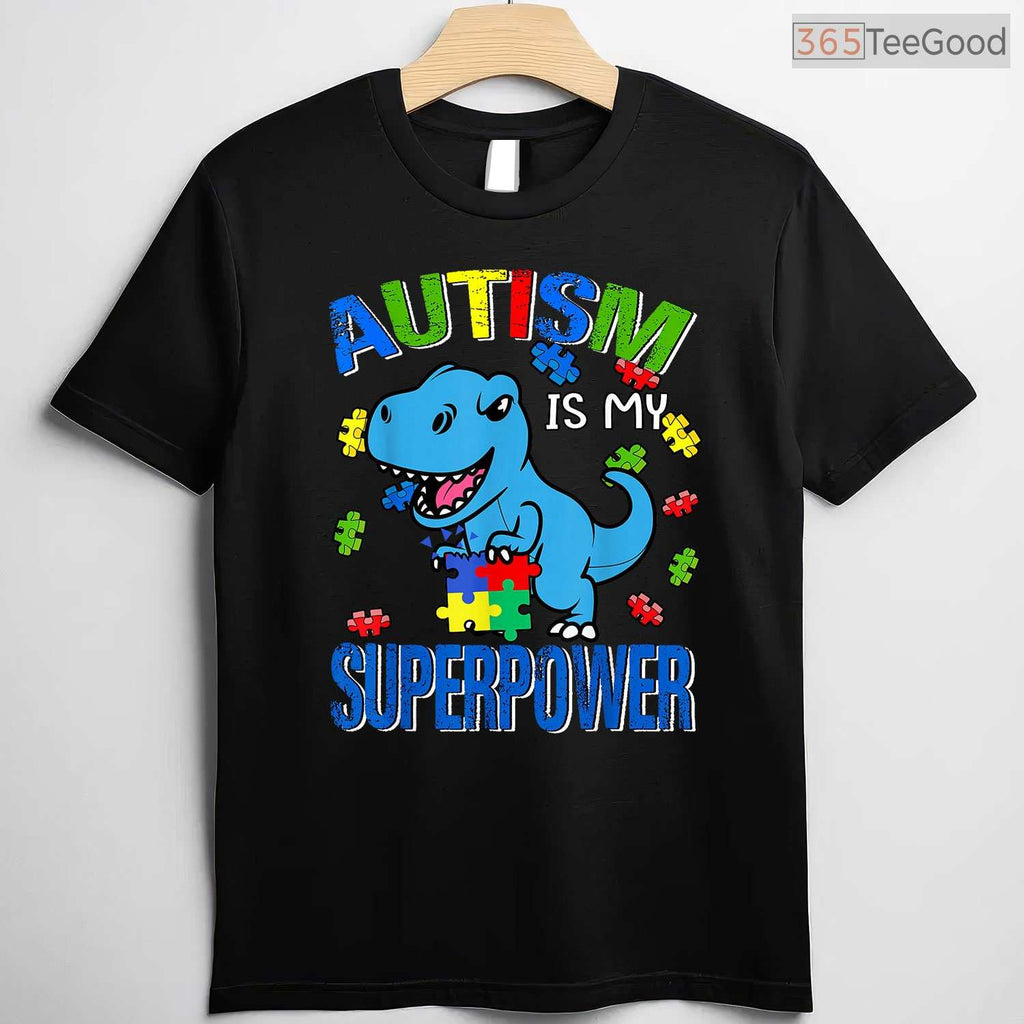 Autism Is My Superpower Kids Boys Shirt April Awareness Month Superhero T-Shirt