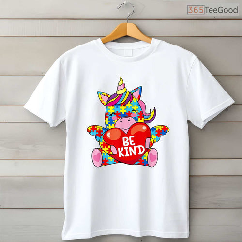 Autism Awareness Be Kind Girl Shirt April Month Kindness Support Gift T-Shirt