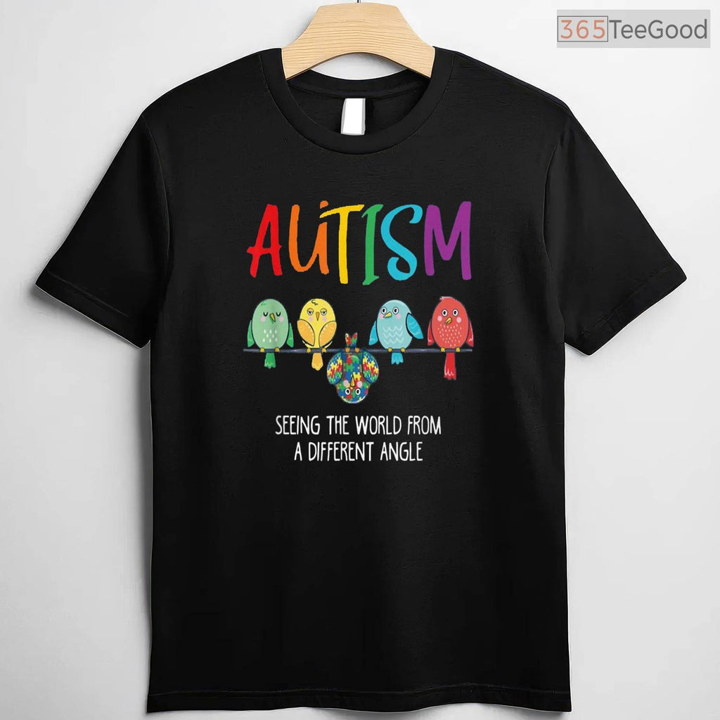 Autism Awareness Cute Owl Color Puzzles Shirt April Kids Support Gift T-Shirt