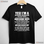 I - m A Spoiled Husband Of An April Wife T-Shirt - Funny Marriage Birthday Gift