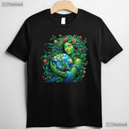 Green Mother Nature Earth Day T-Shirt Earth Mother Planet Nature Goddess Graphic