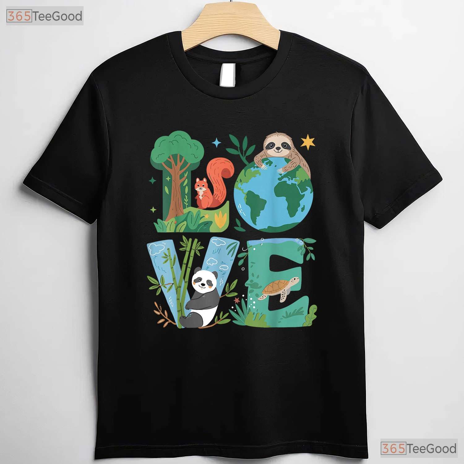 Love Earth Day Planet 2026 Anniversary T-Shirt Environmental Animals Awareness Tee