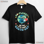 Cute Go Planet Its Your Earth Day 2026 T-Shirt Teacher Kids Groovy Retro Flower