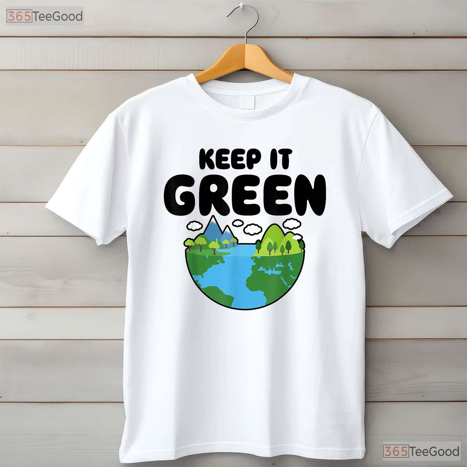 Keep It Green Earth Day T-Shirt Retro Environmental Awareness Nature Gift