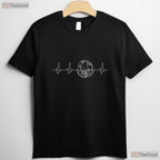 Save The Planet Heartbeat Earth Day T-Shirt Environmental Nurse Doctor Tee