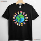 Happy Earth Day Children Around The World T-Shirt Save Planet Global Unity