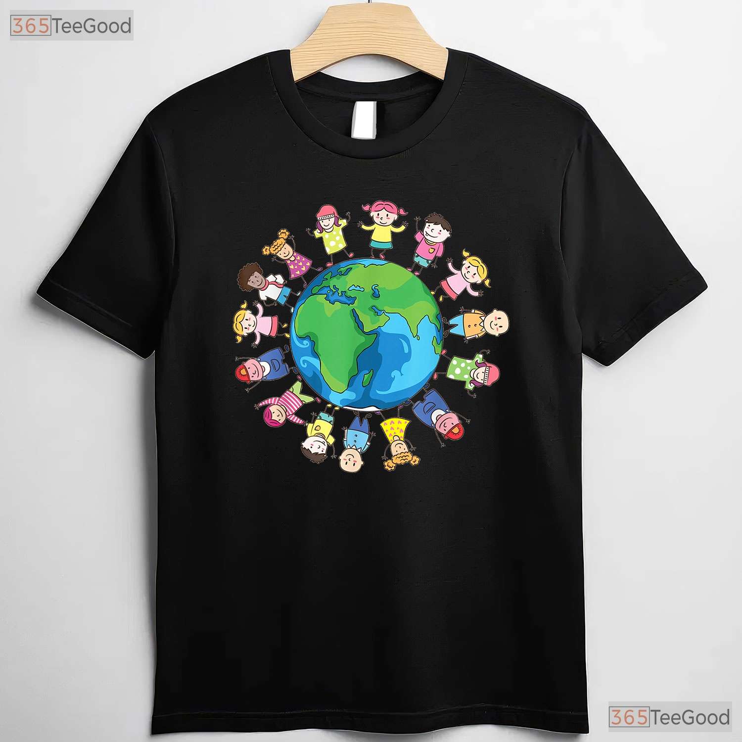 Happy Earth Day Children Around The World T-Shirt Save Planet Global Unity