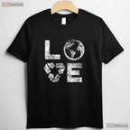 Love Earth Day 90s Vintage T-Shirt Recycle Symbol Teacher Student Gift Tee