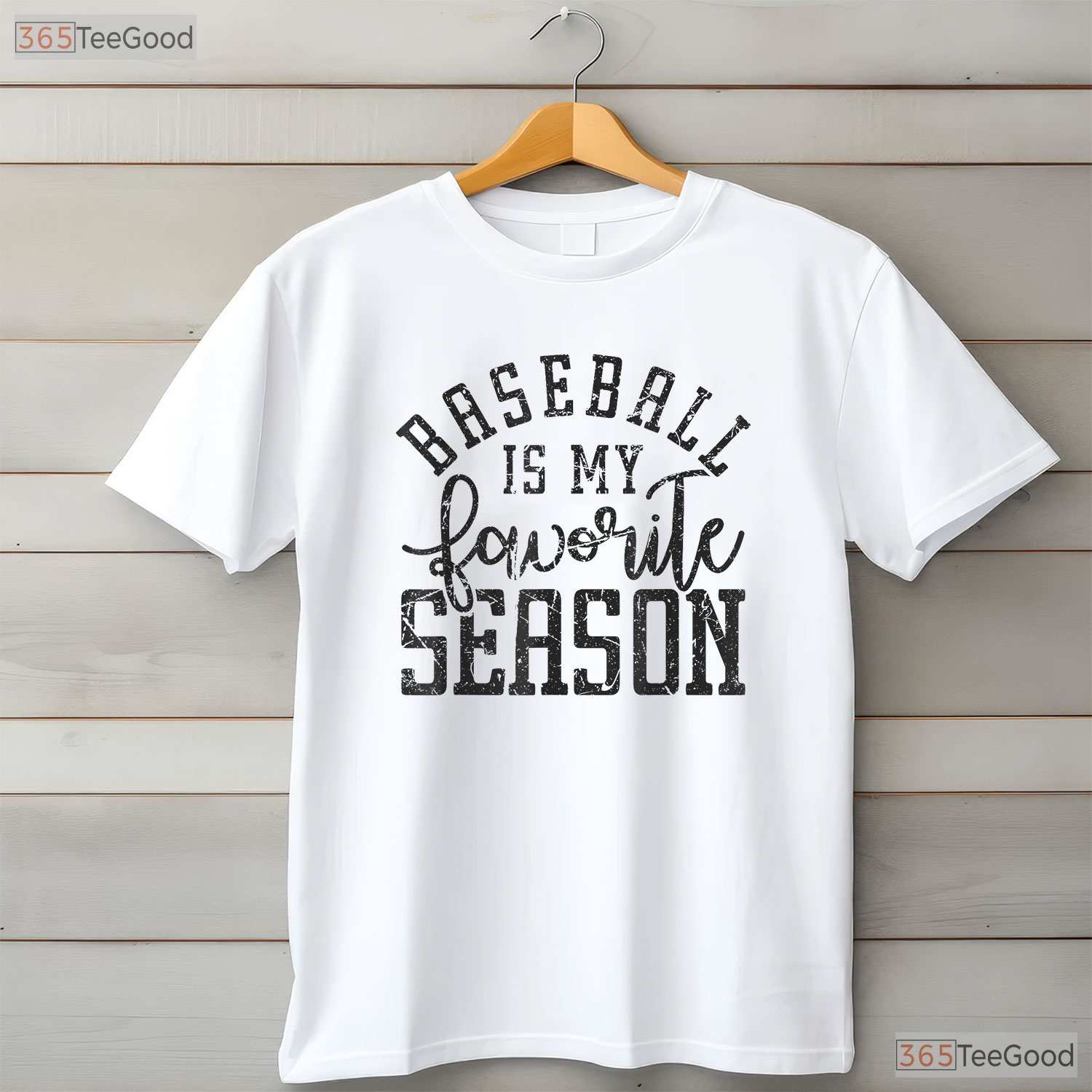 Vintage Baseball Is My Favorite Season T-Shirt Retro Sports Fan Apparel Gift
