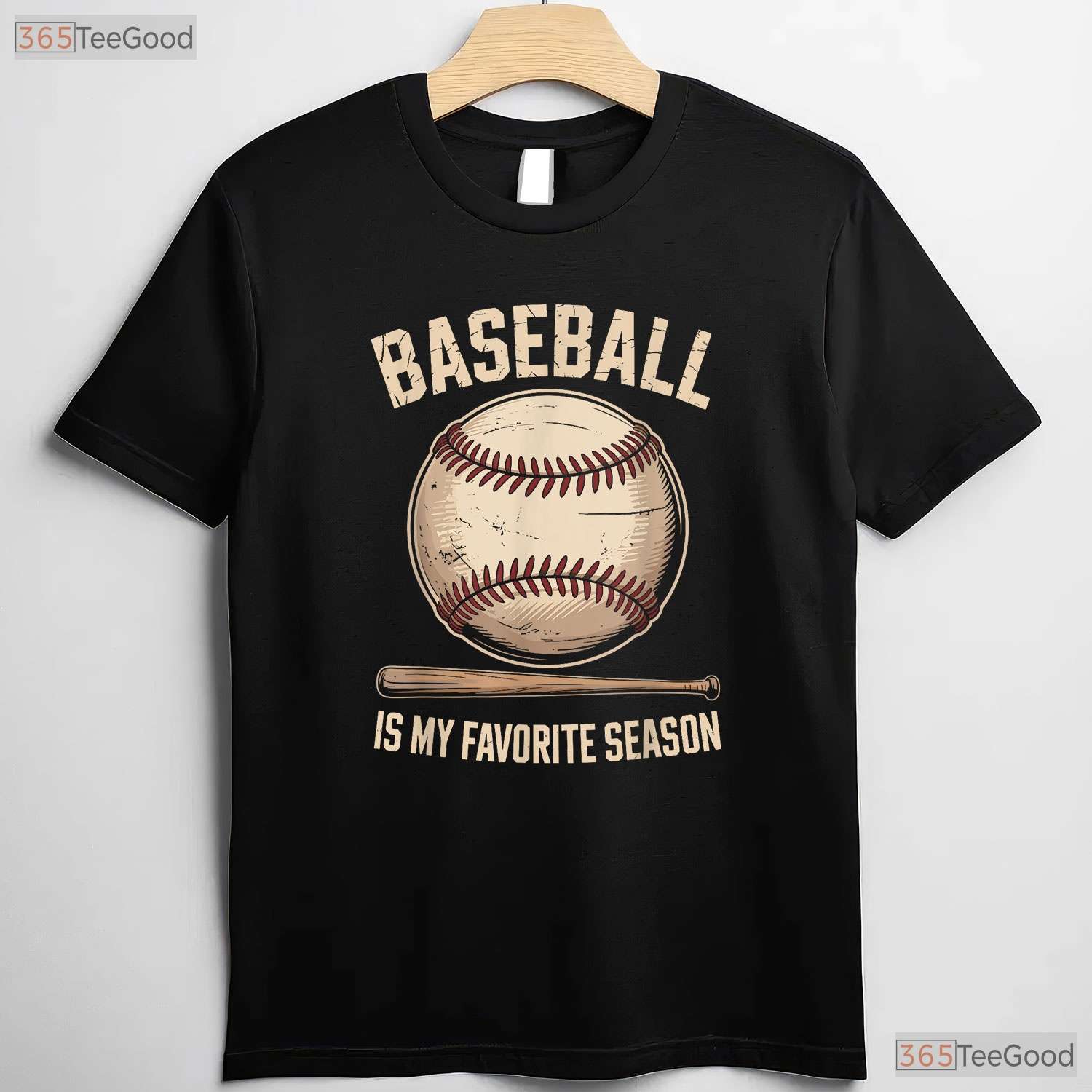 Baseball Is My Favorite Season T-Shirt Baseball Player Team Spirit Sport Tee