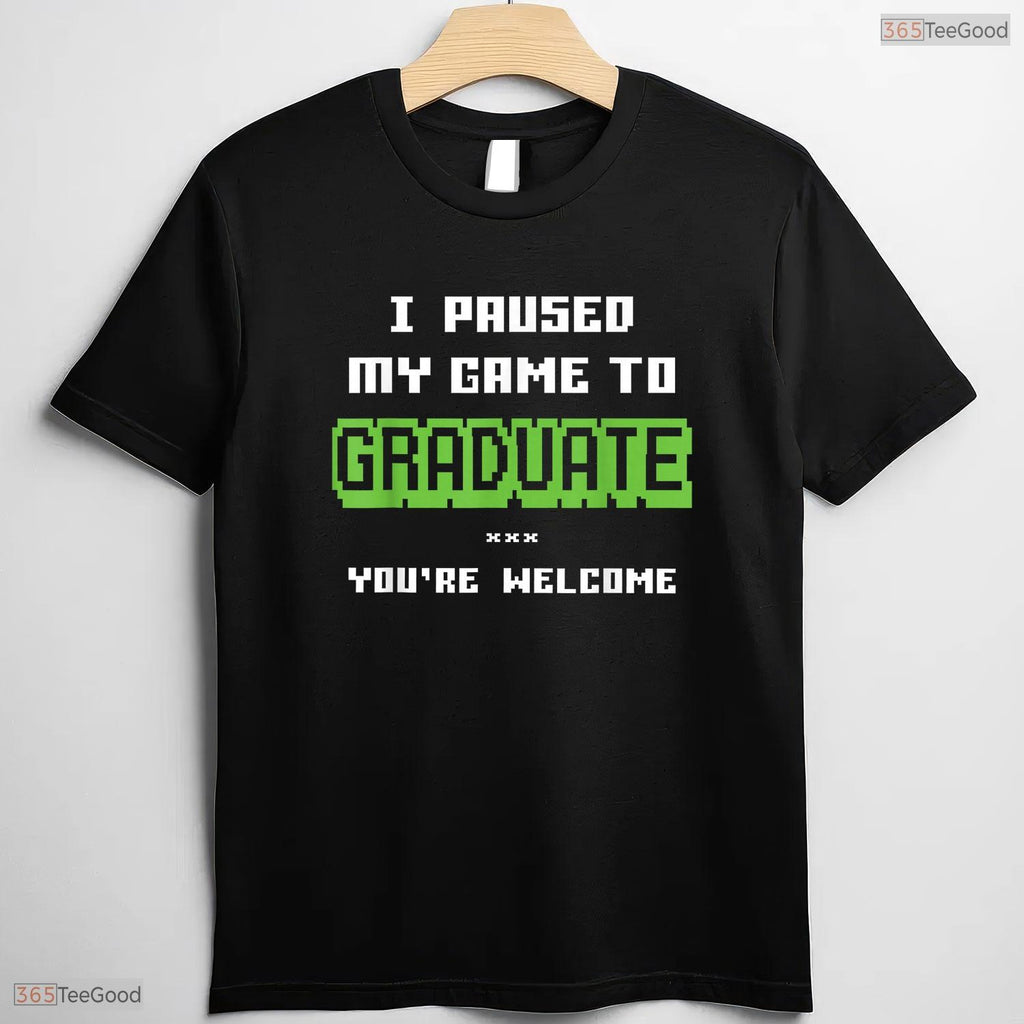 Level Up Funny 2026 Gamer Graduate Video Game Graduation T-Shirt For Boys