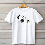Cute Cartoon Dog Graduation Squad Class Of 2026 Senior Matching Party T-Shirt