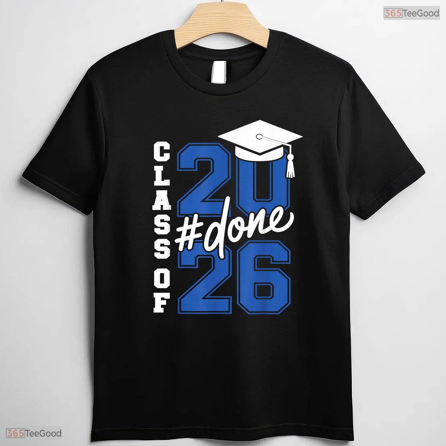 Officially Done Class Of 2026 Graduation Shirt For Her Him And Grad Seniors