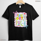 Trendy Peace Out Pre-K Kid Girl Last Day Of School Bow Coquette T-Shirt
