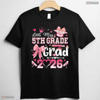 Cute Little Miss 5th Grade Grad 2026 Girls Kids Graduation Ceremony T-Shirt