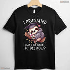 Hilarious I Graduated Can I Go Back To Bed Now Sleepy Senior Grad T-Shirt