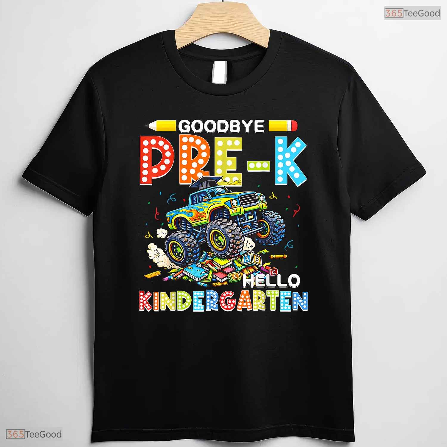 Awesome Goodbye Pre-K Hello Kindergarten Graduation Big Truck Boy T-Shirt