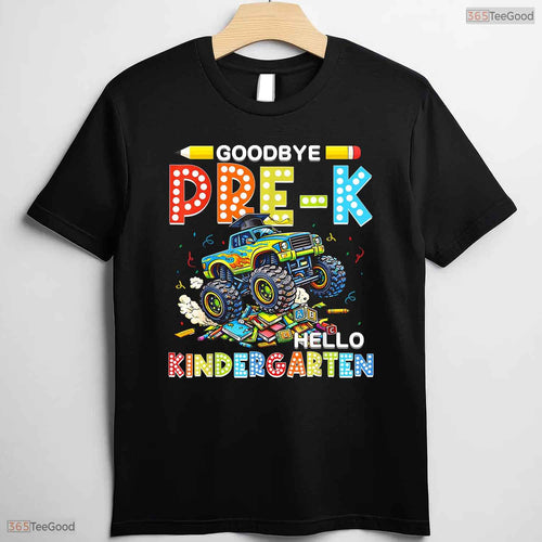 Awesome Goodbye Pre-K Hello Kindergarten Graduation Big Truck Boy T-Shirt
