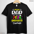 Loving Proud Dad Class Of 2026 Kindergarten Graduate Kids Celebration T-Shirt