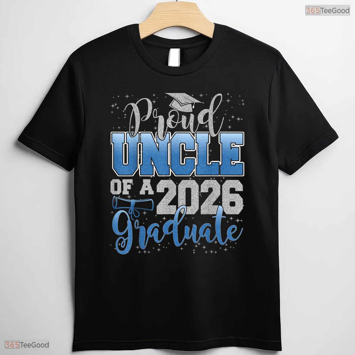 Supportive Proud Uncle Of A Class Of 2026 Graduate Senior Ceremony T-Shirt