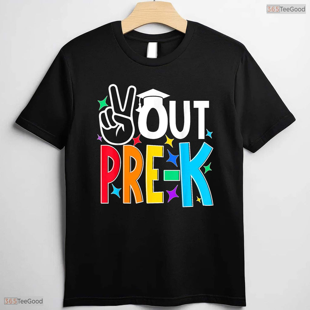 Trendy Peace Out Pre Kindergarten Last Day Of Pre-K Kids Celebration T-Shirt