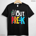 Trendy Peace Out Pre Kindergarten Last Day Of Pre-K Kids Celebration T-Shirt