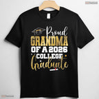 Blessed Proud Grandma Of 2026 Graduate College Graduation Party Day T-Shirt