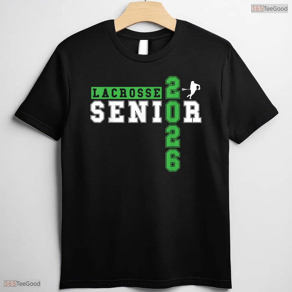 Athletic Lacrosse Senior Night Lacrosse Senior 2026 Graduation Day T-Shirt
