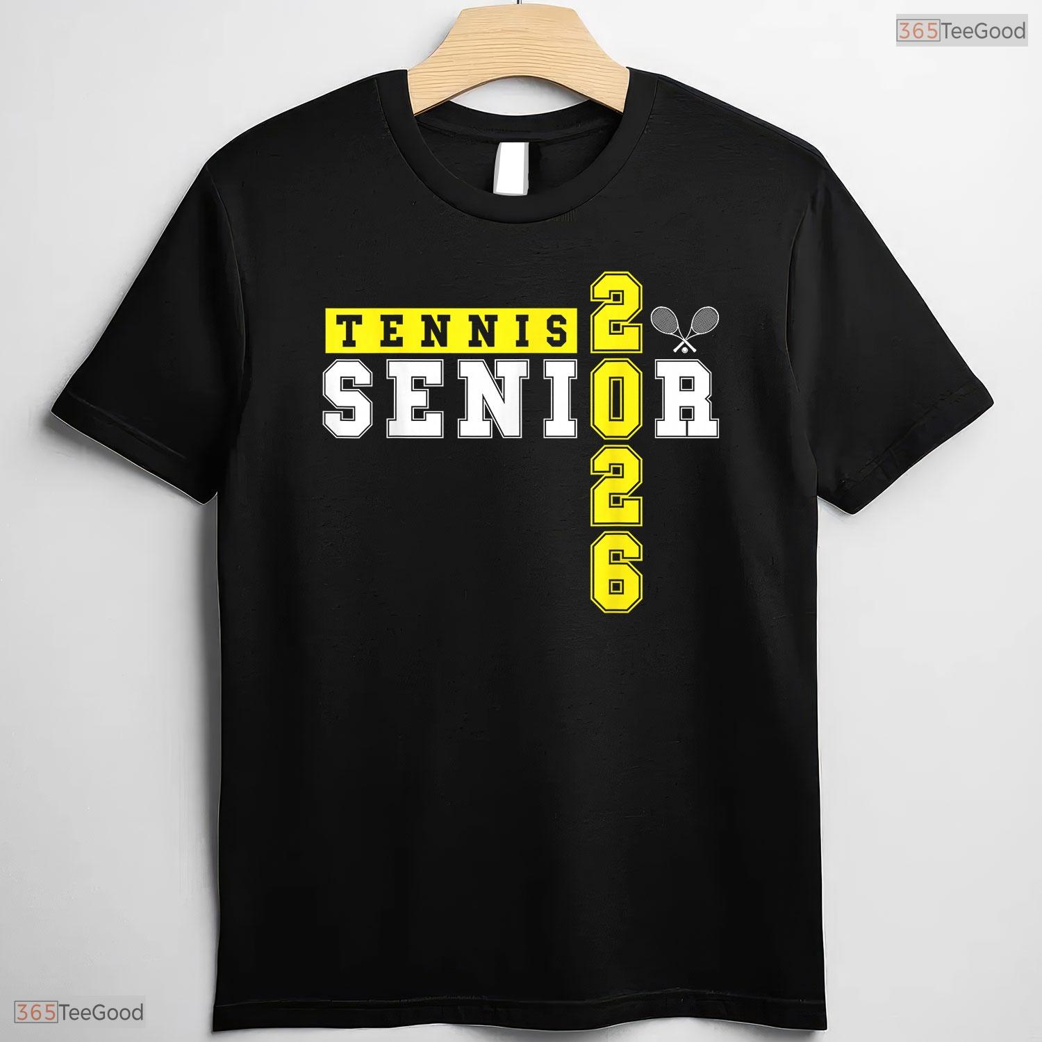 Athletic Tennis Senior Night Tennis Senior 2026 Graduation Day Party T-Shirt