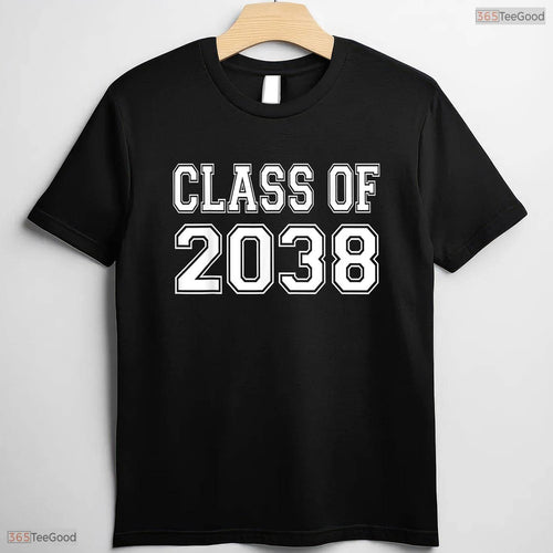 Awesome Class Of 2038 Grow With Me Handprint Photo Graduation Kids T-Shirt