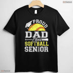 Awesome Proud Dad Of A 2026 Senior Softball Graduate Athlete Sports T-Shirt