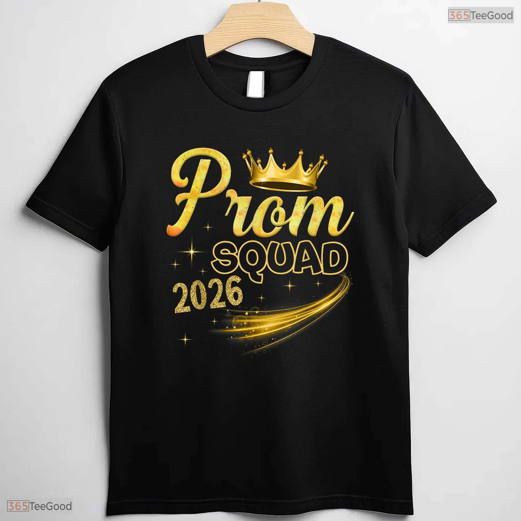 Awesome Prom Squad Graduation Class Of 2026 Senior Dance Party Crew T-Shirt