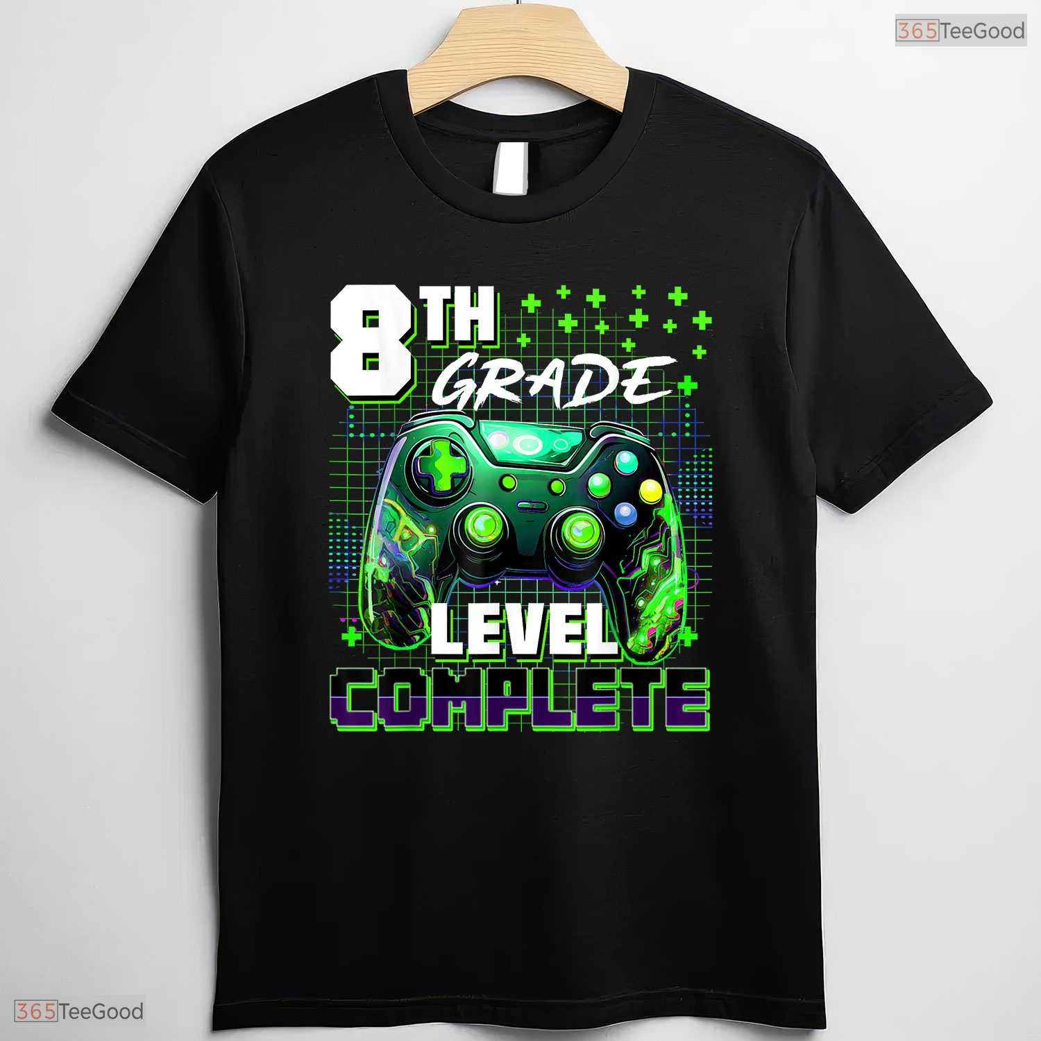Video Gamer Controller Eighth 8th Grade Level Complete Graduation Boys T-Shirt