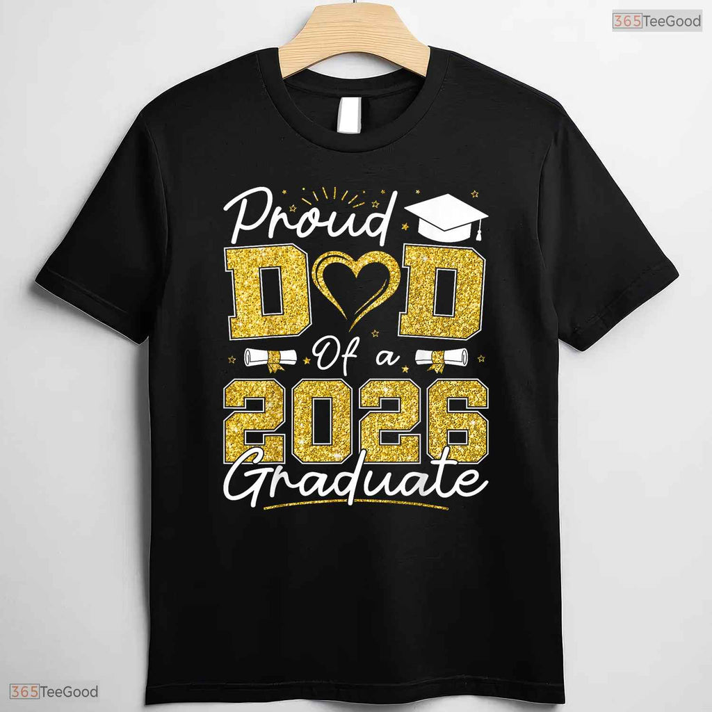 Proud Dad of A 2026 Graduate Senior Grad Family Matching Graduation T-Shirt
