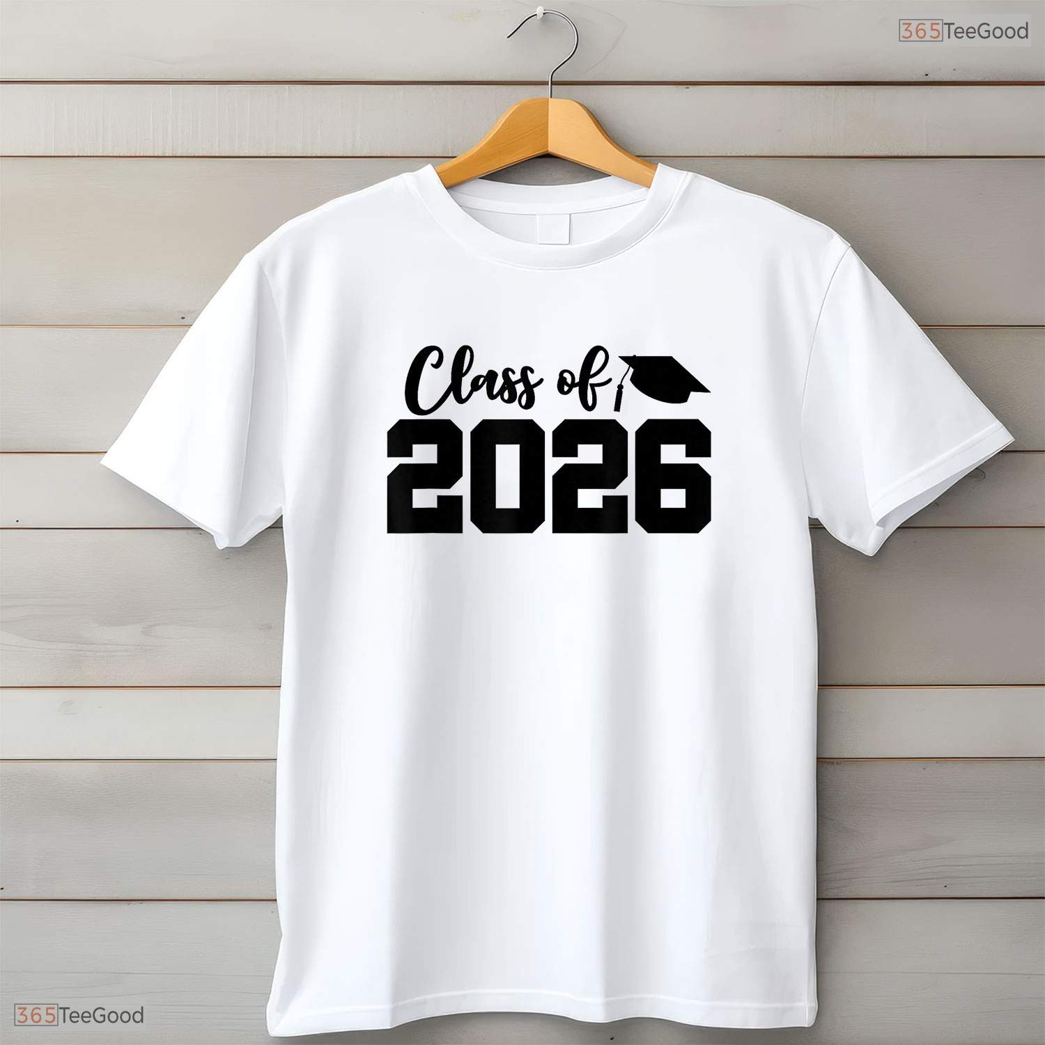 Varsity Style Class Of 2026 High School Senior Graduation Cap T-Shirt
