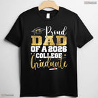 Supportive Proud Dad Of 2026 Graduate College Graduation Party T-Shirt