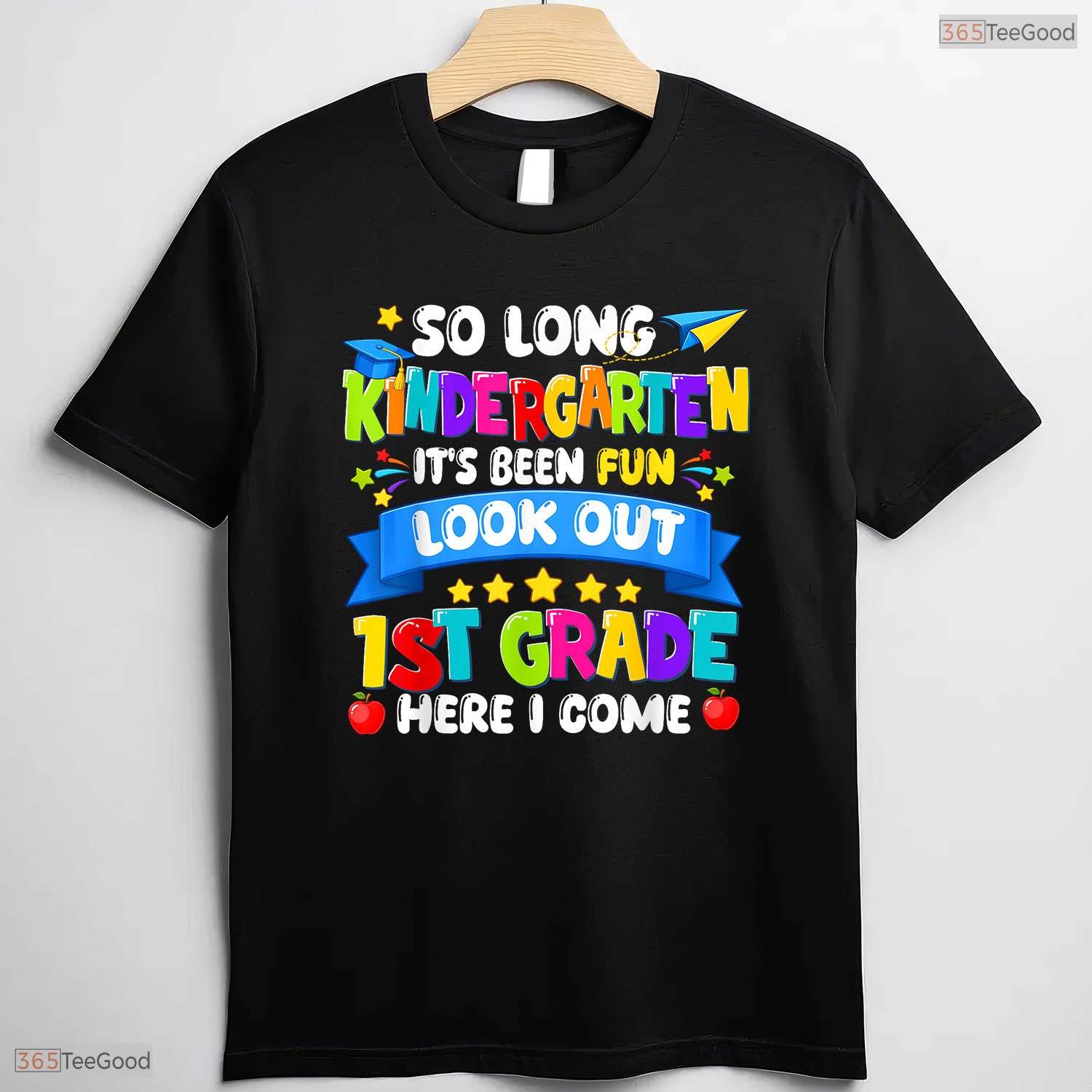 Fun So Long Kindergarten 1st Grade Here I Come Graduation Last Day T-Shirt