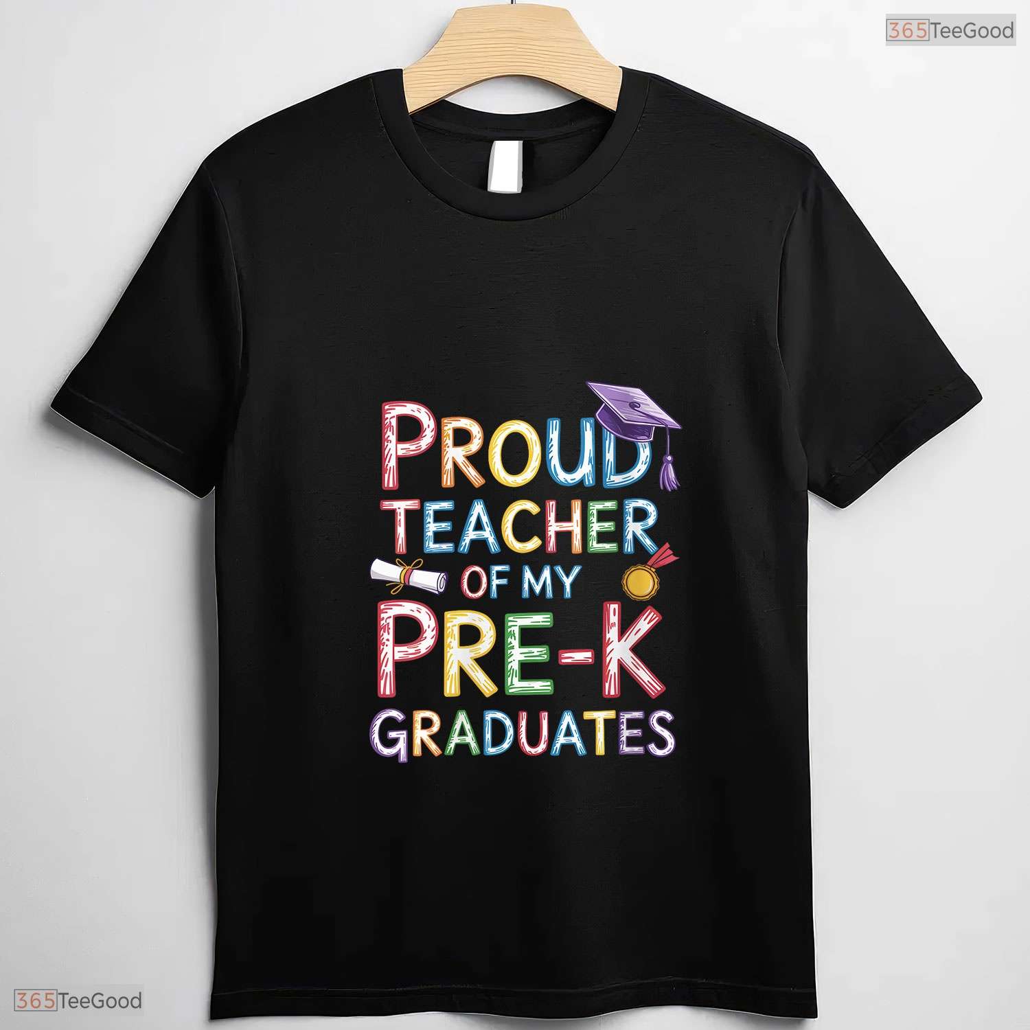 Women's Proud Teacher Of My Pre-K Graduates Fun Graduation Party T-Shirt