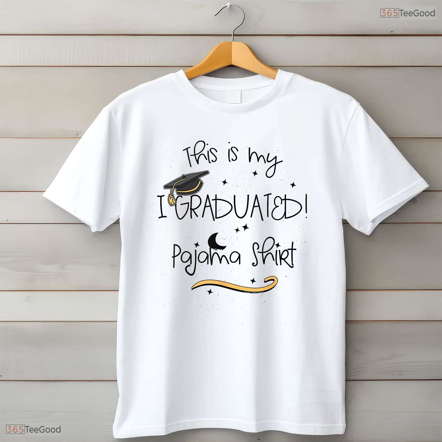 Funny This Is My I Graduated Pajama Shirt Lazy Senior Graduation T-Shirt