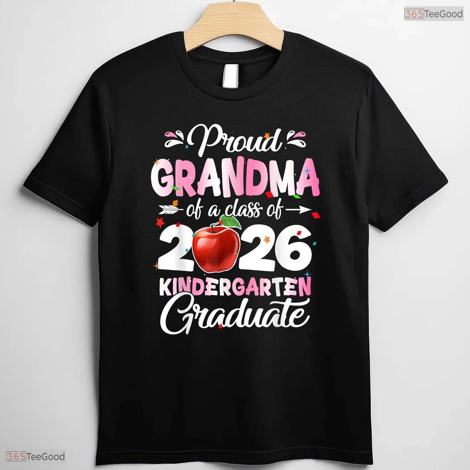 Loving Proud Grandma Of A Kindergarten Graduation Class Of 2026 T-Shirt