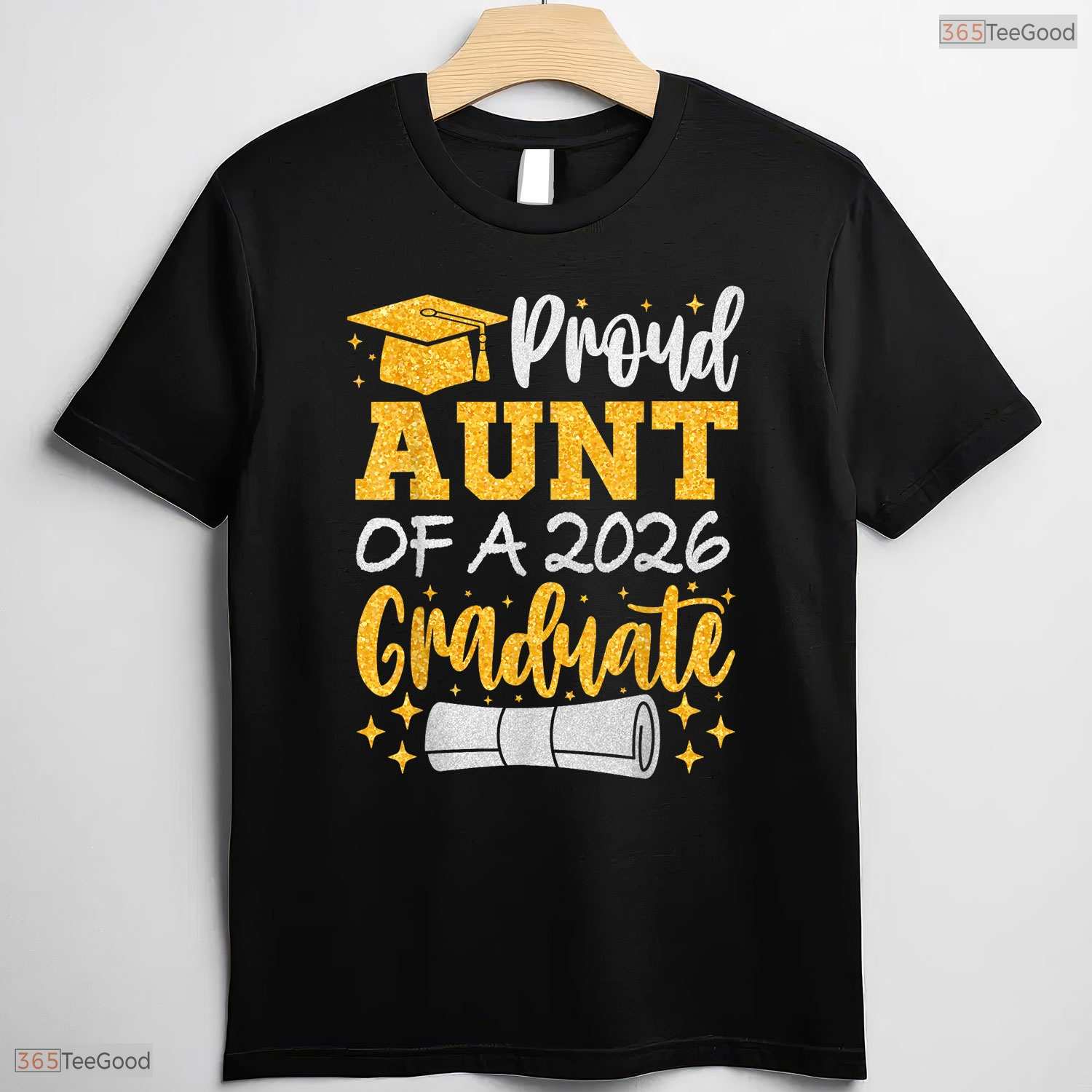 Thrilled Proud Aunt Of A 2026 Graduate Class Of 2026 Graduation Day T-Shirt