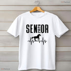 Senior 2026 Equestrian Heartbeat Design Class Of 26 Horse Lover Grad T-Shirt