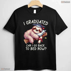 Lazy Student Funny Graduation I Graduated Can I Go Back To Bed Women T-Shirt